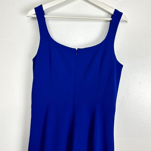 DRESS THE POPULATION Sloane Sleeveless Sheath Dress in Electric Blue Size Large - Picture 9 of 11
